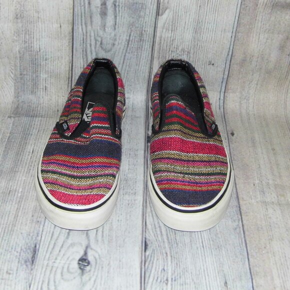 VANS Slip On Mexican Blanket Sneakers Womens Size 8.5 - Picture 4 of 7